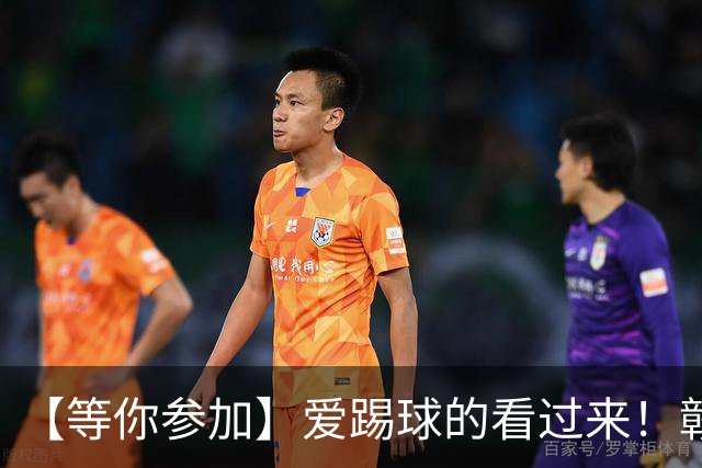 【等你参加】爱踢球的看过来！赣榆代表队招人啦